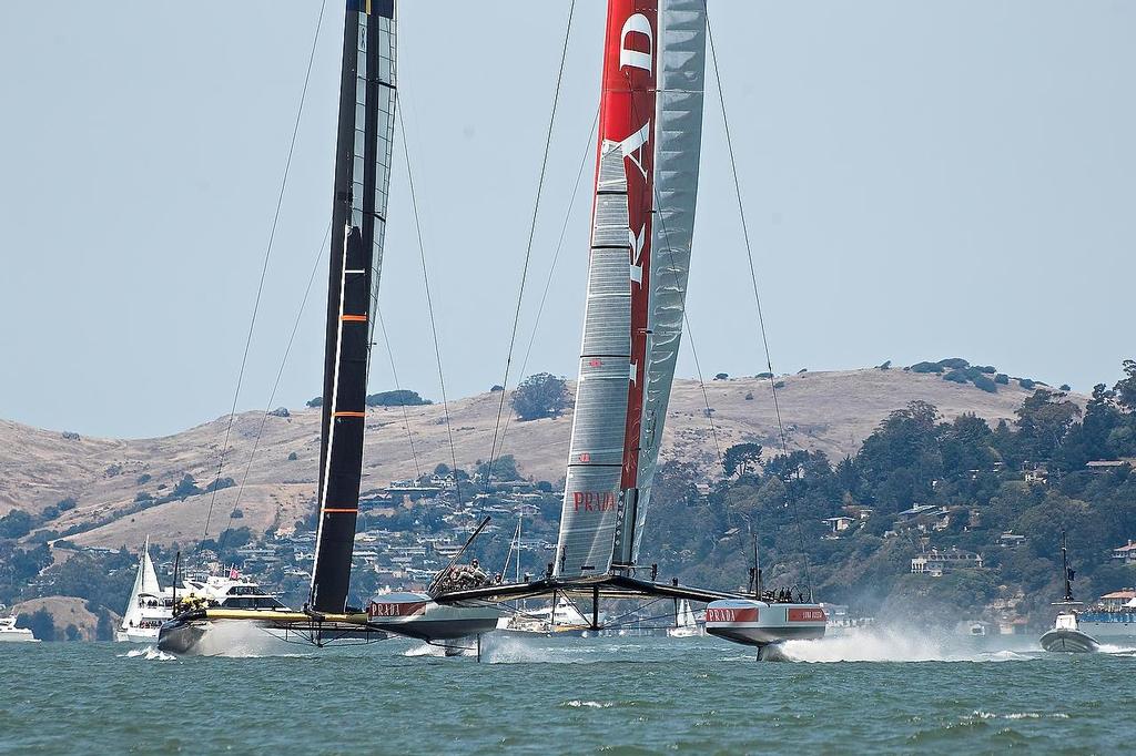 Louis Vuitton Cup, Semi-Final 3, August 10, 2013 © Chuck Lantz http://www.ChuckLantz.com